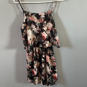 Floral Dress with Open Back